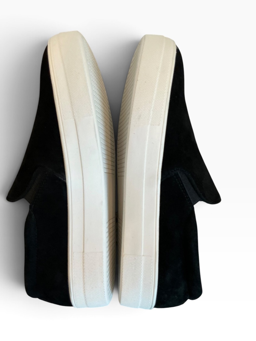 Steve Madden Gills Black Suede Platform Slip On Sneakers 10 - Picture 3 of 8